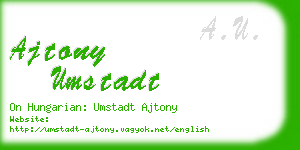 ajtony umstadt business card